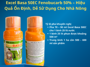 Excel Basa 50EC 450ml – Giải Pháp Kiểm Soát Côn Trùng Gây Hại Trên Cây Trồng