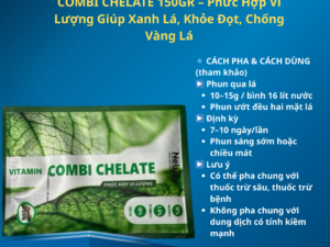 COMBI CHELATE 150GR – Phức Hợp Vi Lượng Giúp Xanh Lá, Khỏe Đọt, Chống Vàng Lá