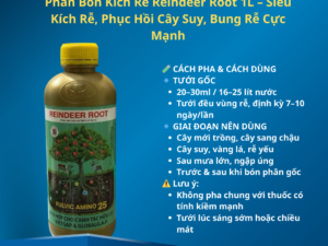 Phân Bón Kích Rễ Reindeer Root 1L – Siêu Kích Rễ, Phục Hồi Cây Suy, Bung Rễ Cực Mạnh