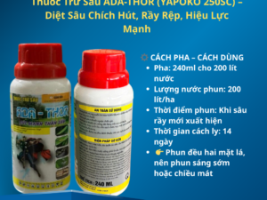 Thuốc Trừ Sâu ADA-THOR (YAPOKO 250SC) 240ml – Diệt Sâu Chích Hút, Rầy Rệp, Hiệu Lực Mạnh