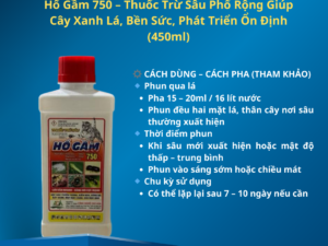 Hổ Gầm 750 – Thuốc Trừ Sâu Phổ Rộng Giúp Cây Xanh Lá, Bền Sức, Phát Triển Ổn Định (450ml)
