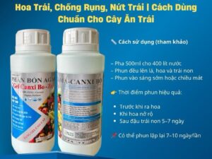 Gel Canxi Bo Zn Dạng Gel Chelate 500ml – Tăng Đậu Hoa Trái, Chống Rụng, Nứt Trái Cho Cây Ăn Trái